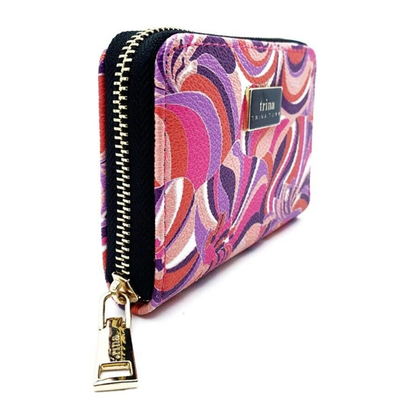 NWT In Gift Box Trina Turk Zipper Around Floral Small Wallet MSRP $58 - Picture 2 of 6